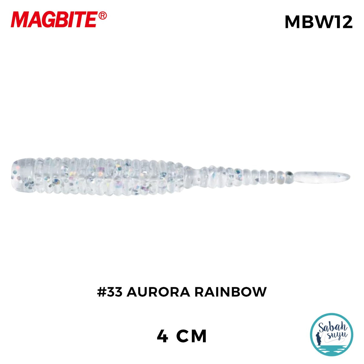 Magbite Stan 4cm #33 Aurora Rainbow Kokulu Silikon Yem (8 Adet)