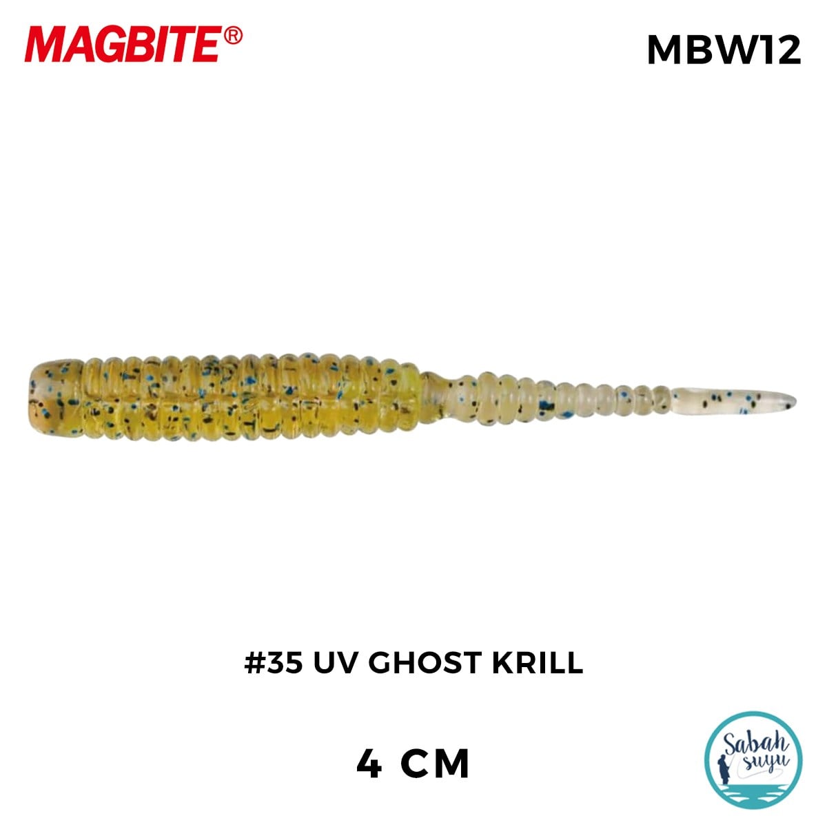 Magbite Stan 4cm #35 UV Ghost Krill Kokulu Silikon Yem (8 Adet)