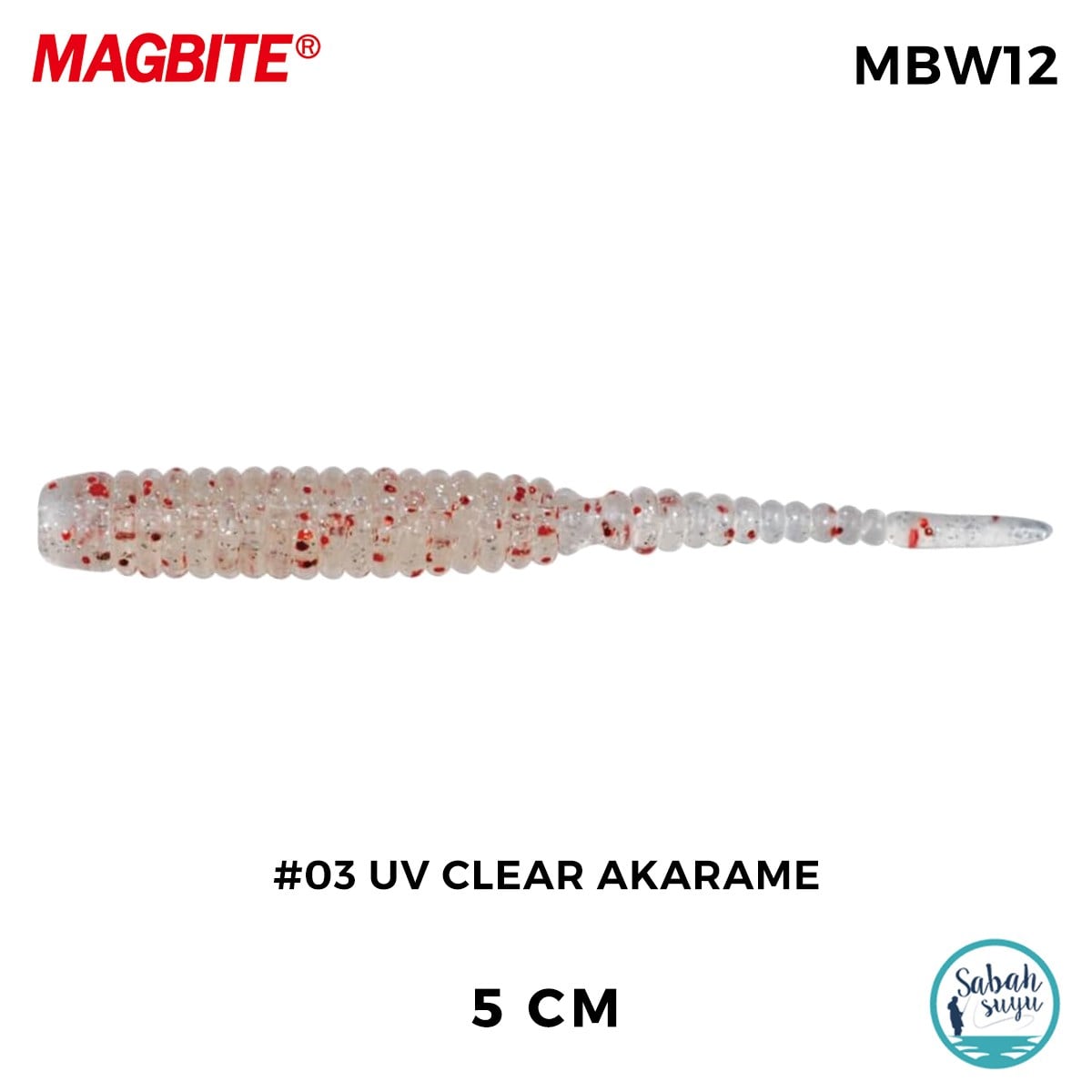Magbite Stan 5cm #03 UV Clear Akarame Kokulu Silikon Yem (8 Adet)