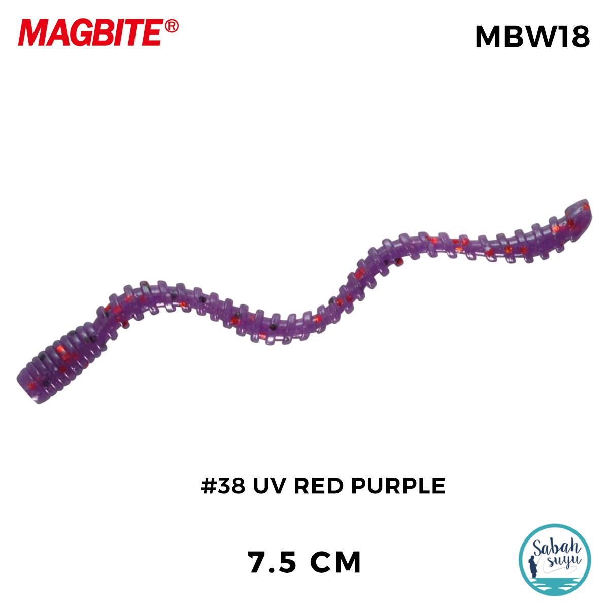 Magbite Tai Rubber Bug 7.5cm #38 UV Red Purple Kokulu Silikon Kurt (5 Adet)