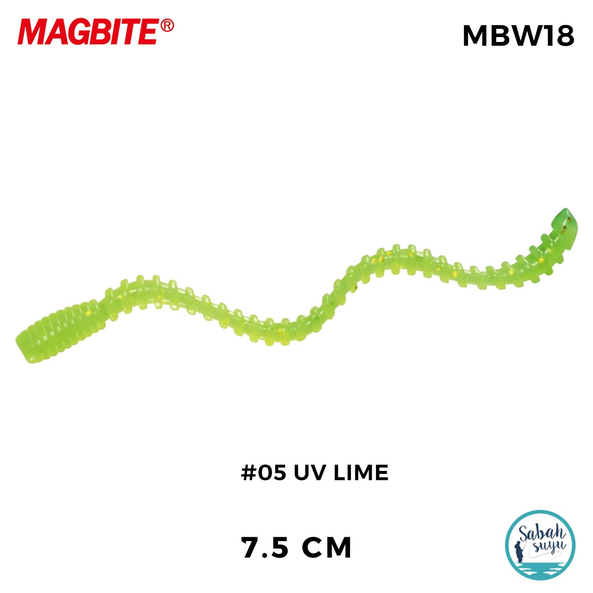 Magbite Tai Rubber Bug 7.5cm #05 UV Lime Kokulu Silikon Kurt (5 Adet)