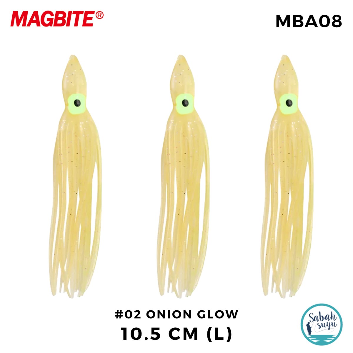 Magbite Tako Bait Silikon Ahtapot L 10.5cm #2 Onion Glow (3 Adet)