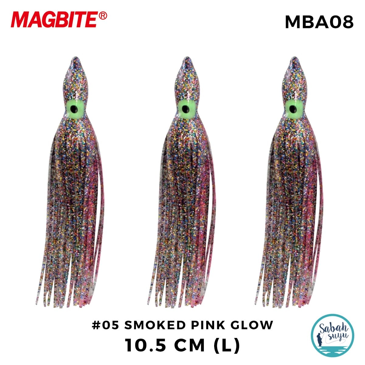 Magbite Tako Bait Silikon Ahtapot L 10.5cm #5 Smoked Pink Glow (3 Adet)