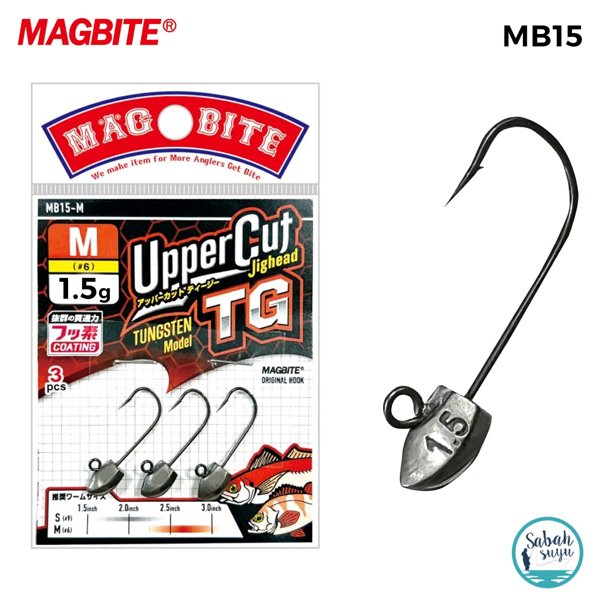 Magbite Uppercut Jighead TG #6 1.5gr (3 Adet)