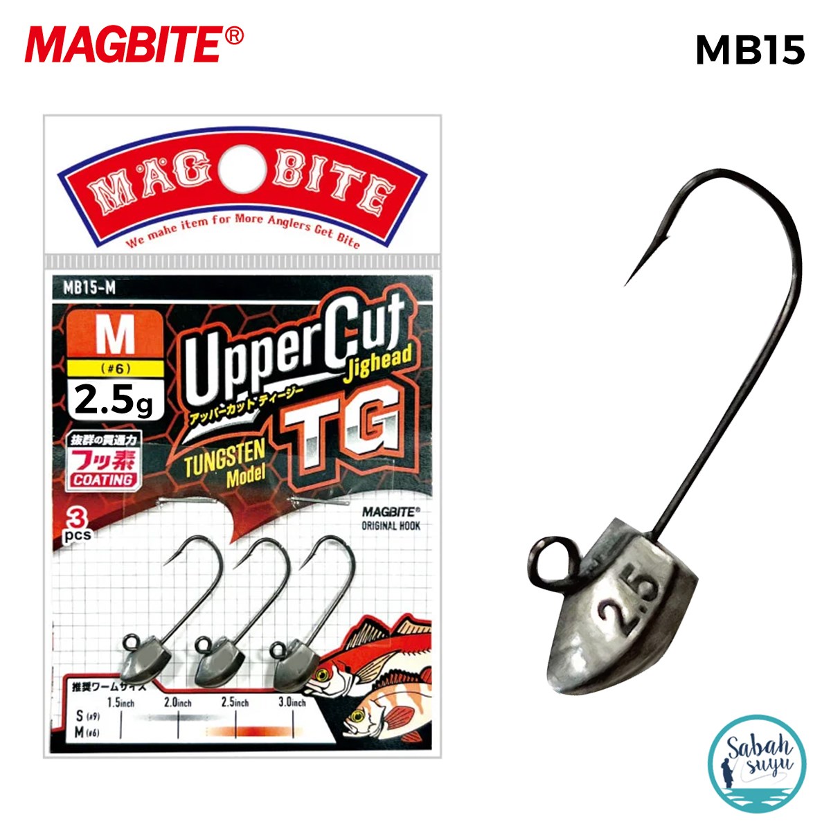 Magbite Uppercut Jighead TG #6 2.5gr (3 Adet)