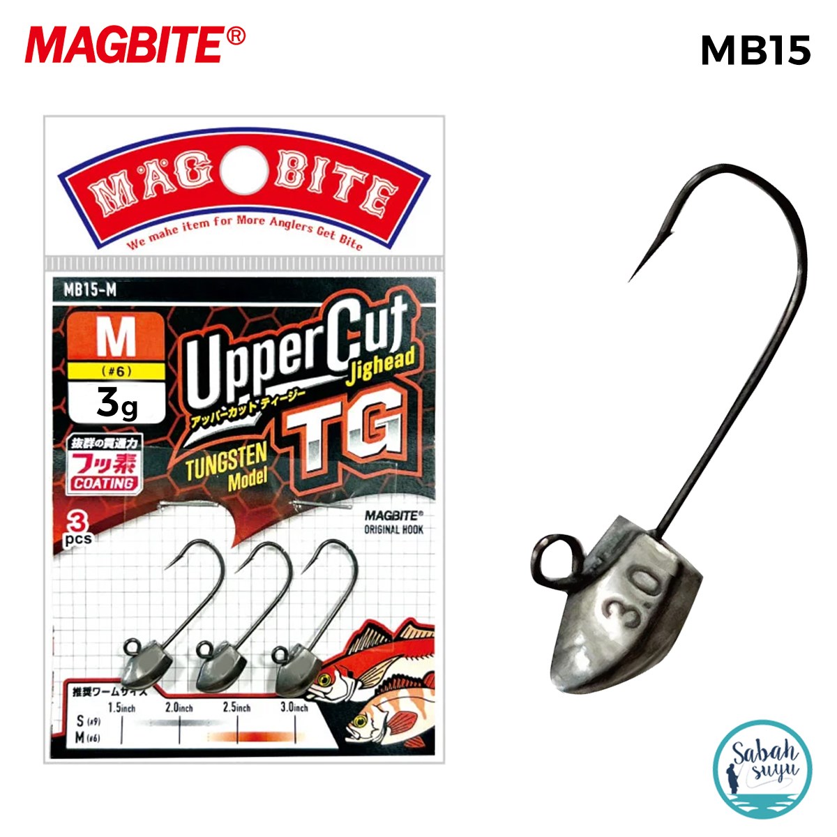 Magbite Uppercut Jighead TG #6 3.0gr (3 Adet)