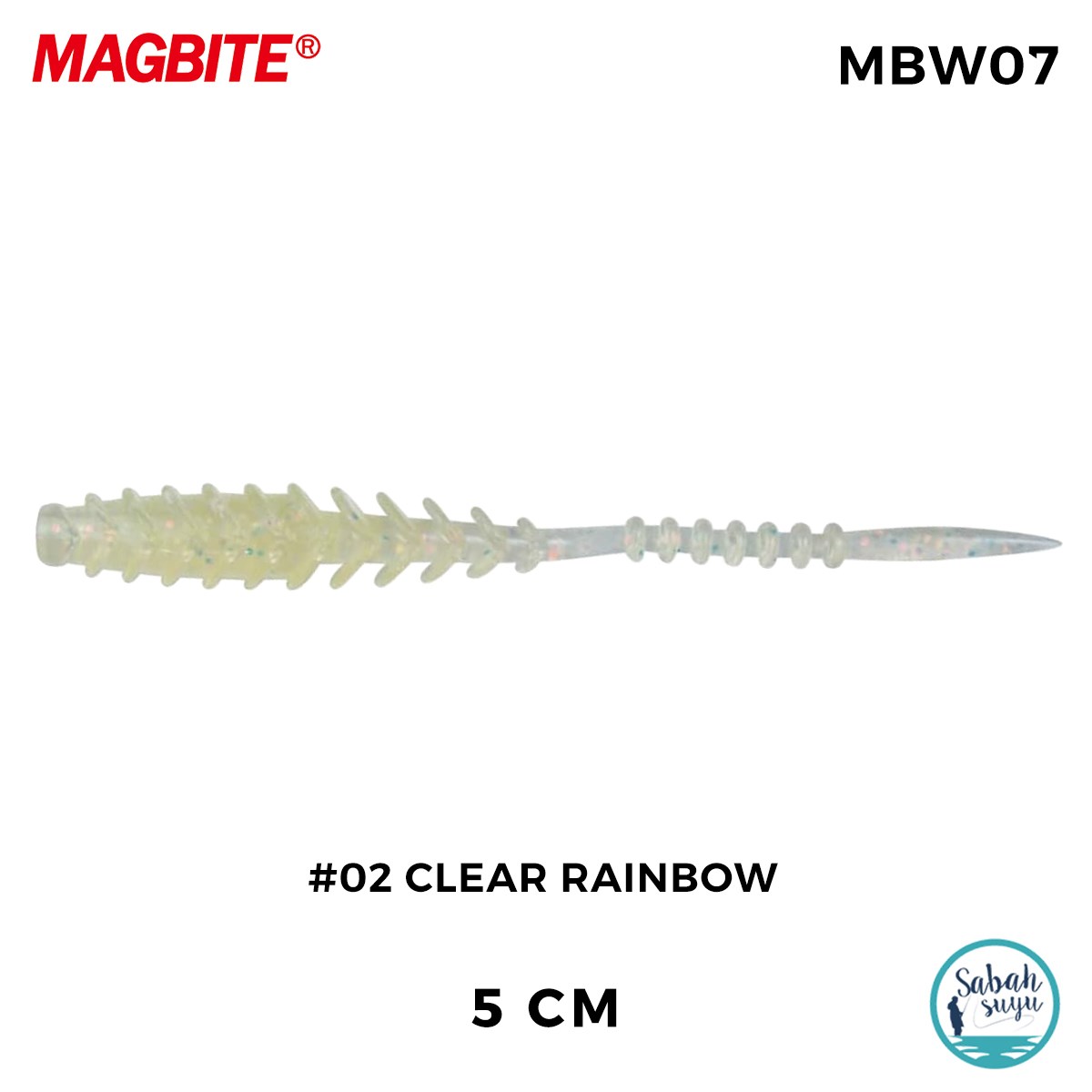 Magbite Vacuum Ring 5cm #02 Clear Rainbow Kokulu Silikon Yem (8 Adet)