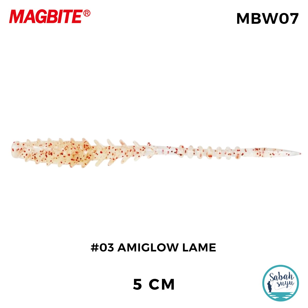 Magbite Vacuum Ring 5cm #03 Amiglow Lame Kokulu Silikon Yem (8 Adet)