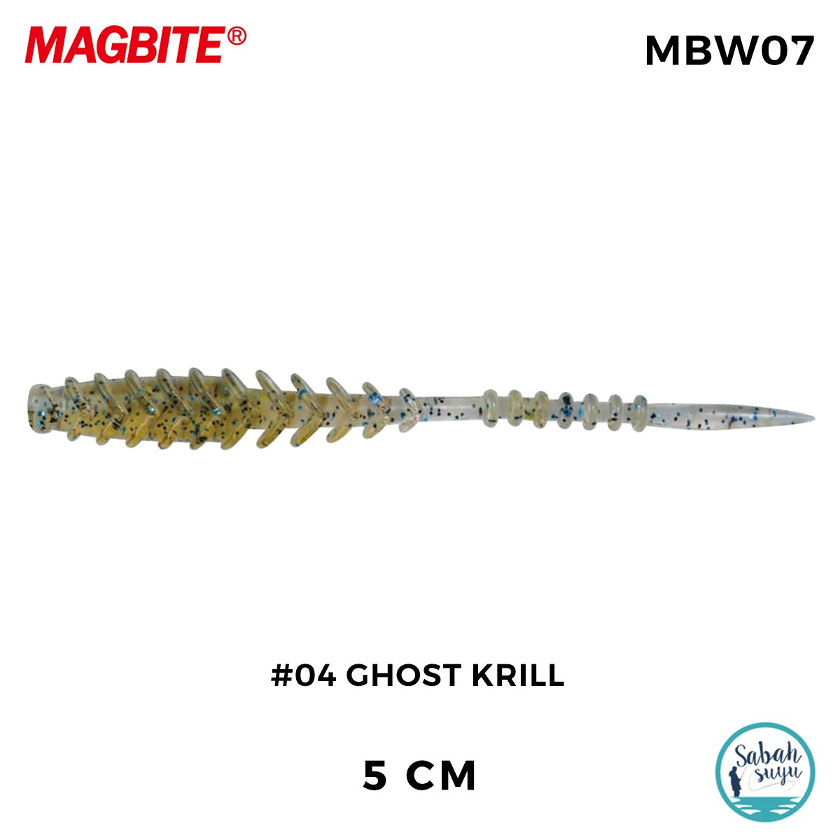 Magbite Vacuum Ring 5cm #04 Ghost Krill Kokulu Silikon Yem (8 Adet)