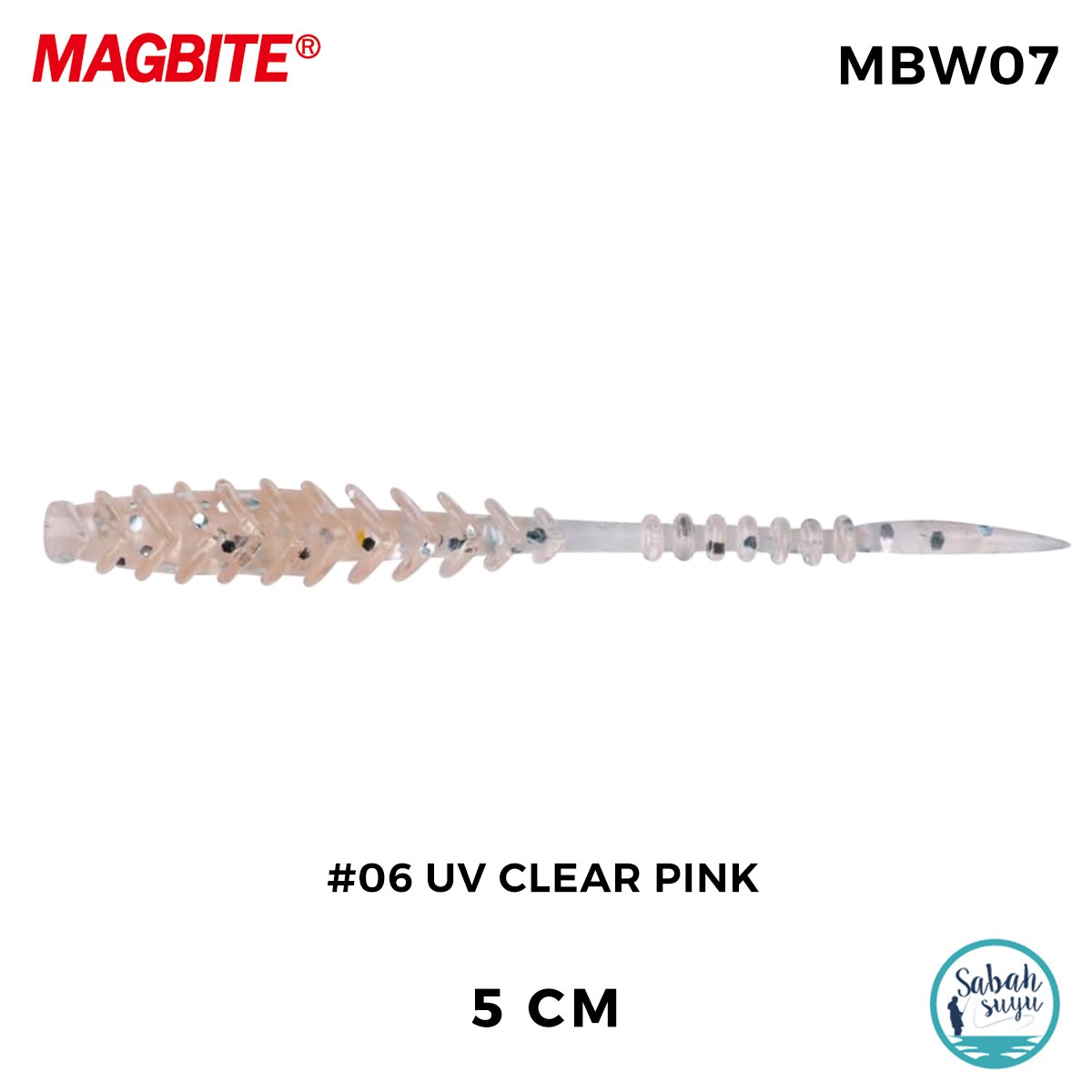 Magbite Vacuum Ring 5cm #06 UV Clear Pink Kokulu Silikon Yem (8 Adet)