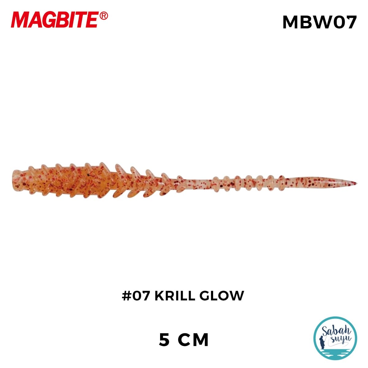 Magbite Vacuum Ring 5cm #07 Krill Glow Kokulu Silikon Yem (8 Adet)