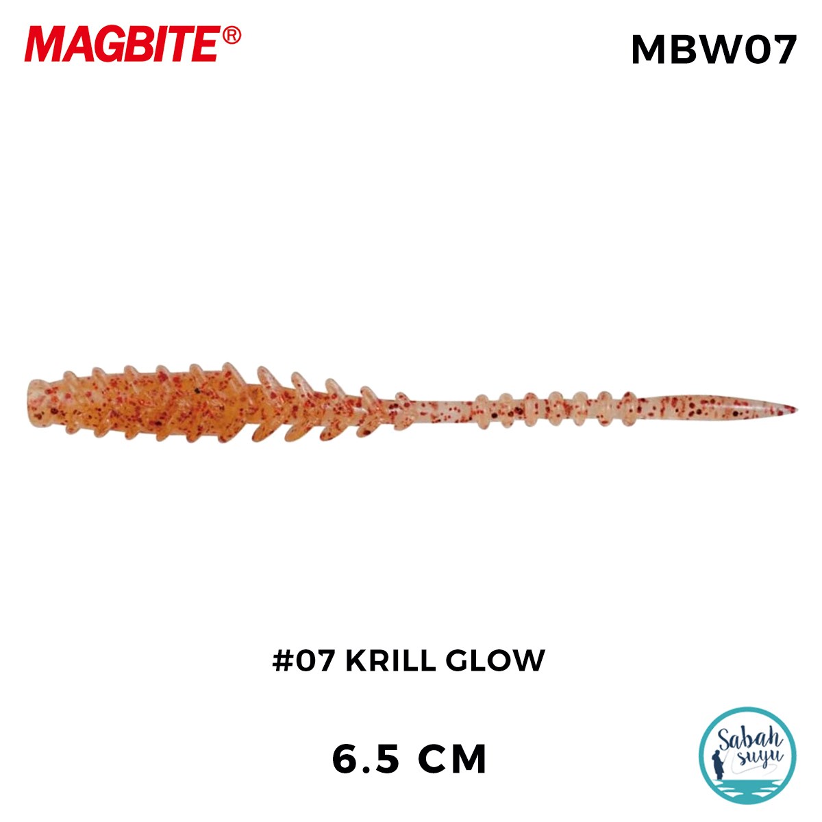 Magbite Vacuum Ring 6.5cm #07 Krill Glow Kokulu Silikon Yem (8 Adet)