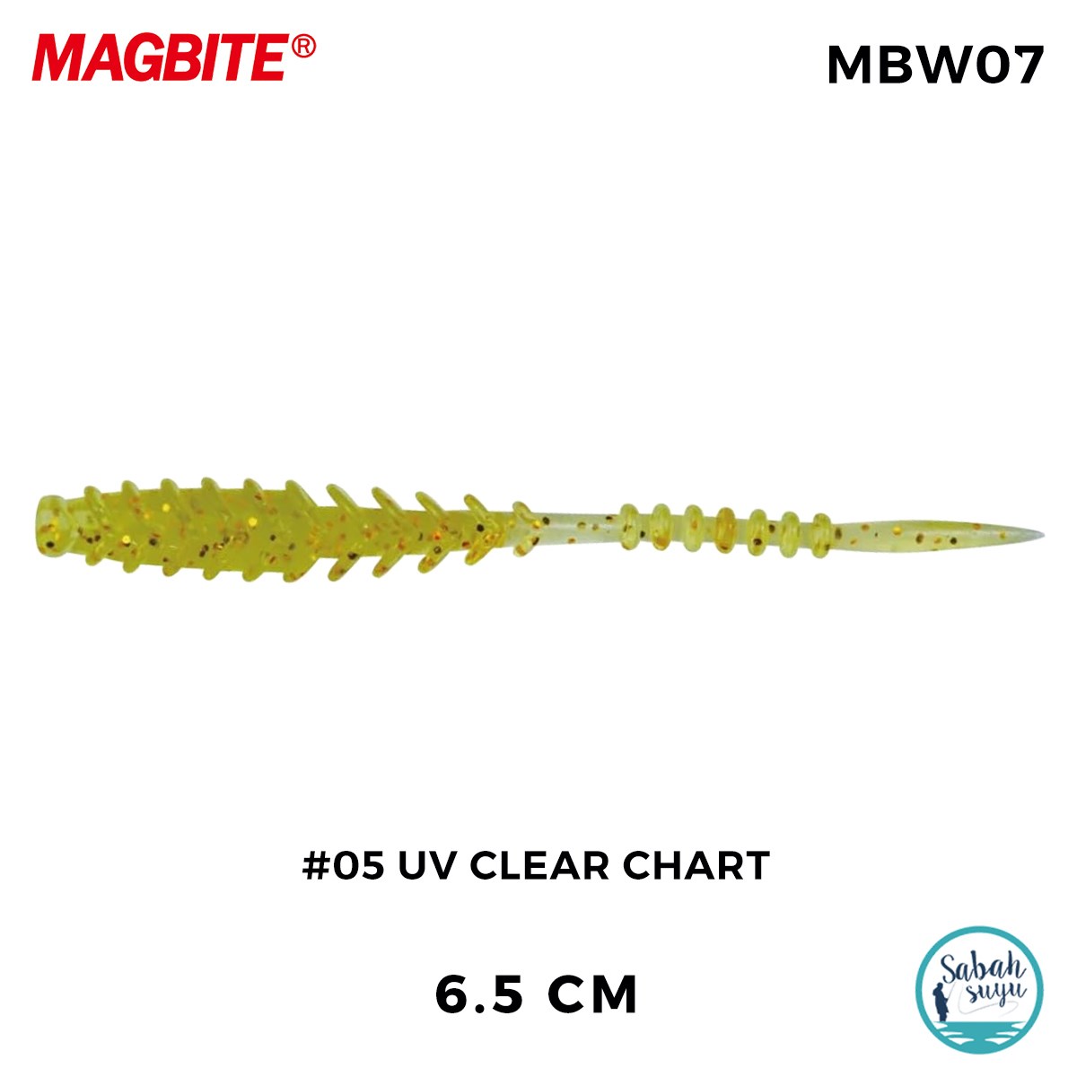 Magbite Vacuum Ring 6.5cm #05 UV Clear Chart Kokulu Silikon Yem (8 Adet)