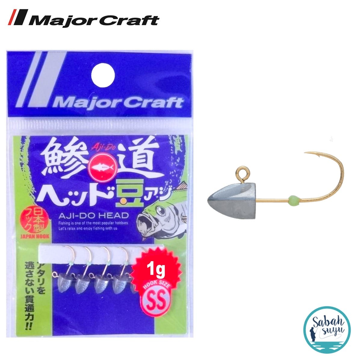 Major Craft Ajido Jighead 1.0gr - SS (5 Adet)