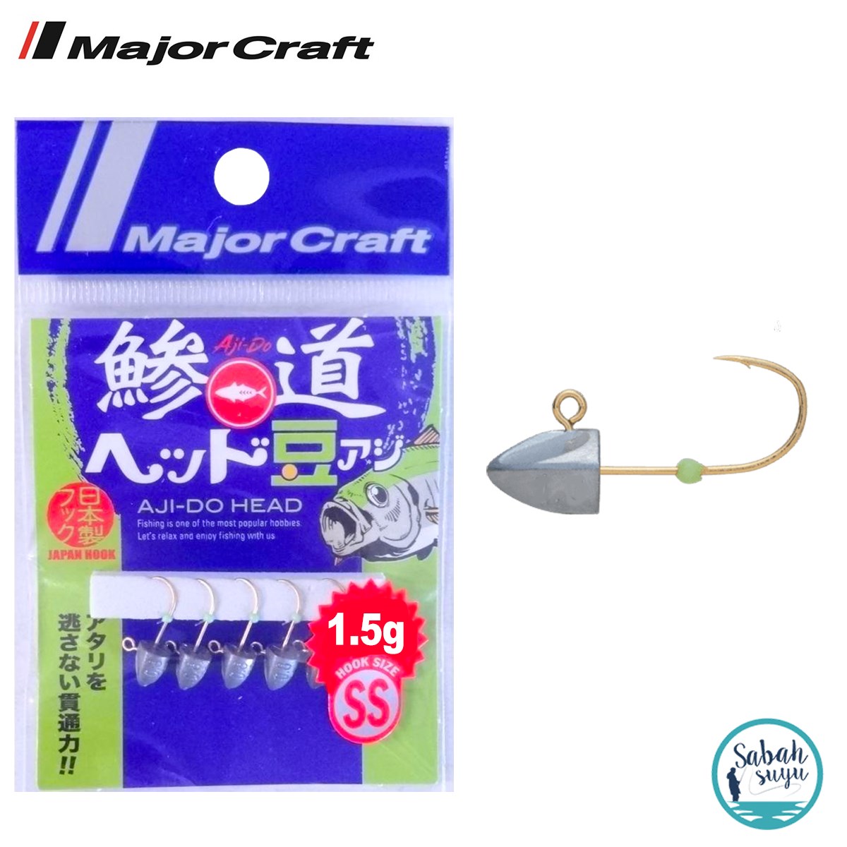 Major Craft Ajido Jighead 1.50gr - SS (5 Adet)