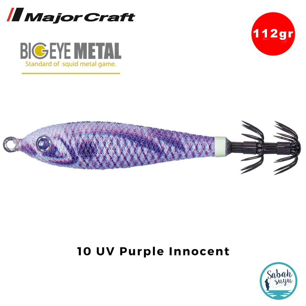 Major Craft Big Eye Metal Kalamar Zokası 112gr BEM-30 #10 UV Purple Innocent