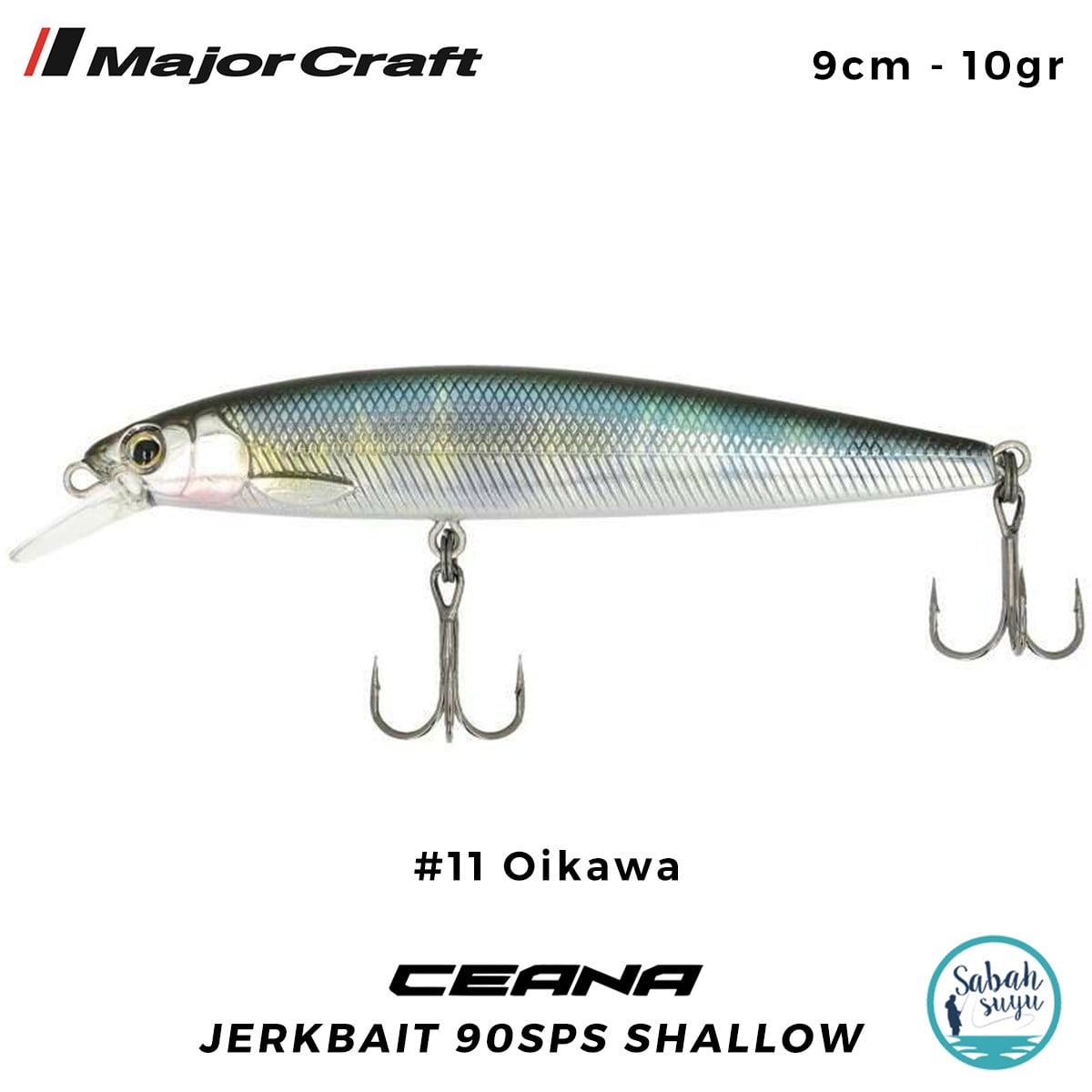 Major Craft Ceana Jerkbait 90SPS Shallow 9cm 10gr #11 Oikawa