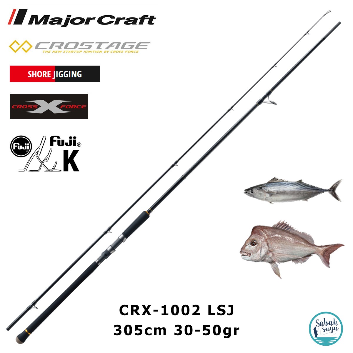 Major Craft Crostage CRX-1002LSJ 305cm 30-50gr (2P) Light Shore Jigging Kamış