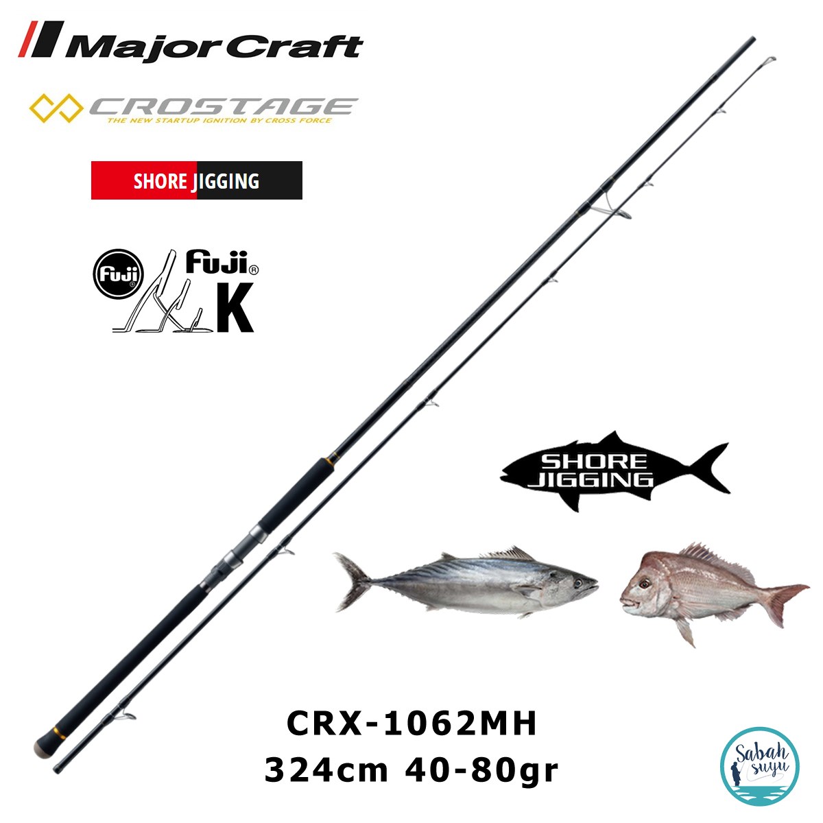 Major Craft Crostage CRX-1062MH 324cm 40-80gr (2P) Shore Jigging Kamış