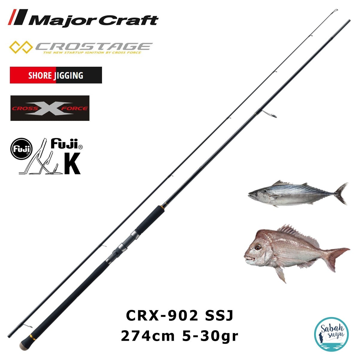 Major Craft Crostage CRX-902SSJ 274cm 5-30gr (2P) Super Light Shore Jigging Kamış