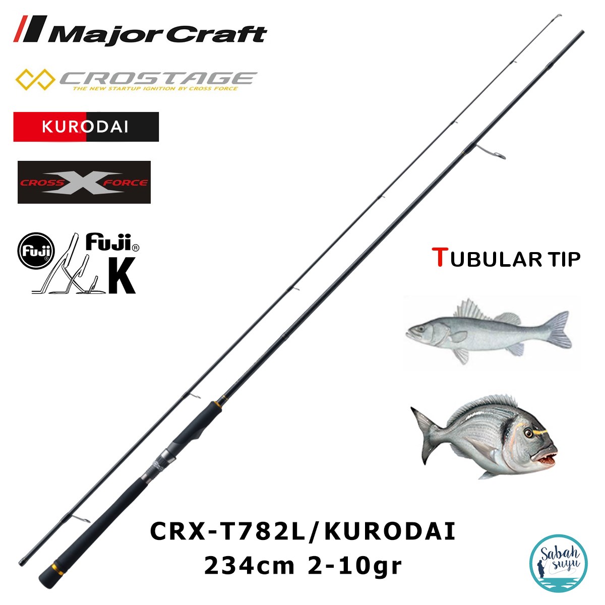 Major Craft Crostage CRX-T782L/Kurodai 234cm 2-10gr (2P) LRF Kamış