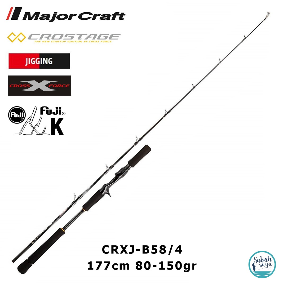 Major Craft Crostage CRXJ-B58/4 177cm 80-150gr (S2P) Tetikli Jigging Kamış