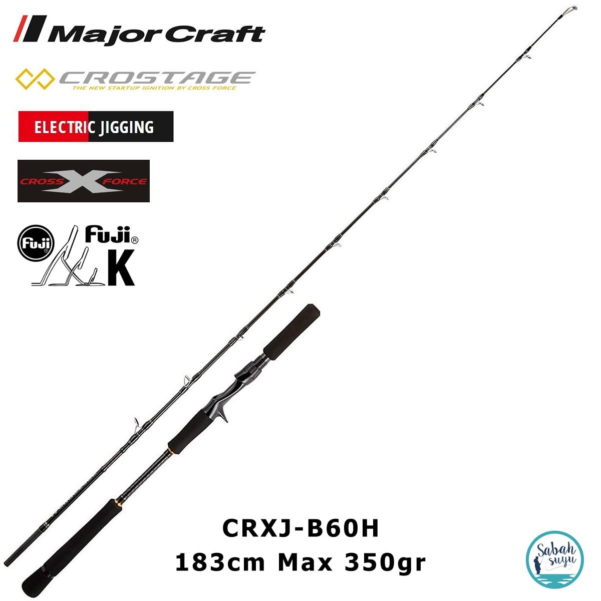 Major Craft Crostage CRXJ-B60H 183cm Max 350gr (S2P) Tetikli Jigging Kamış