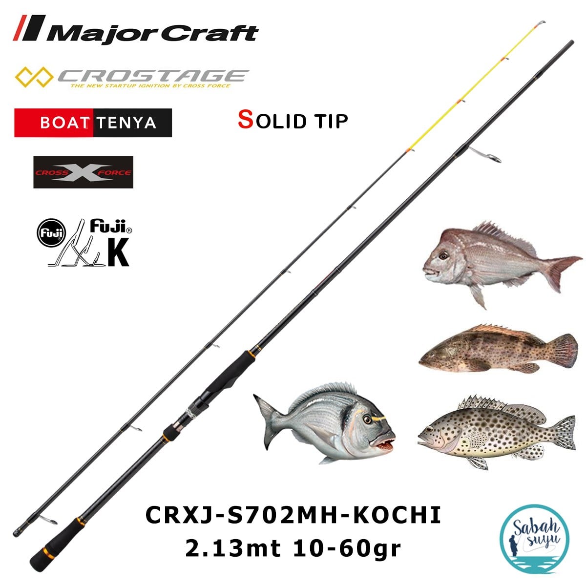 Major Craft Crostage CRXJ-S702MH-KOCHI 2.13mt 10-60gr (2P) Tenya Jigging Kamış