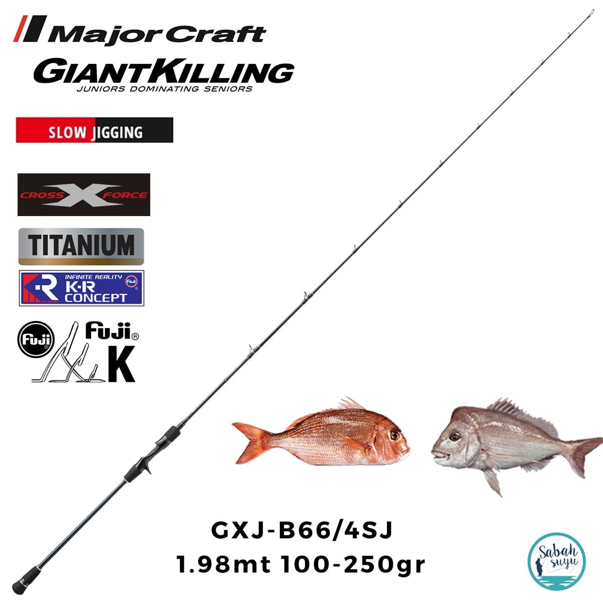 Major Craft Giant Killing GXJ-B66/4SJ 1.98mt 100-250gr (1P) Tetikli Slow Jigging Kamış