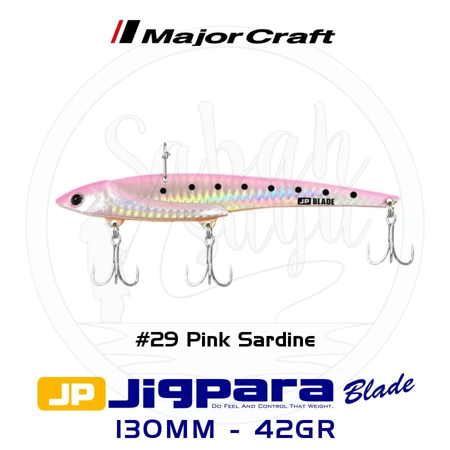 Major Craft Jigpara JPB-130 Blade Vibrasyon Jig 130mm 42gr #29 Pink Sardine
