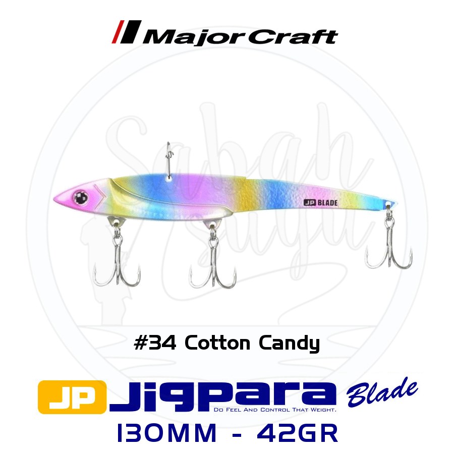 Major Craft Jigpara JPB-130 Blade Vibrasyon Jig 130mm 42gr #34 Cotton Candy