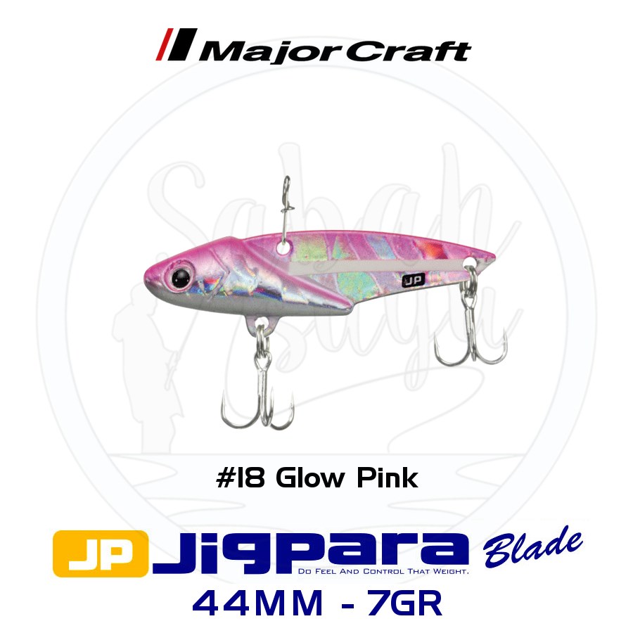 Major Craft Jigpara JPB-44 Blade Vibrasyon Jig 44mm 7gr #18 Glow Pink