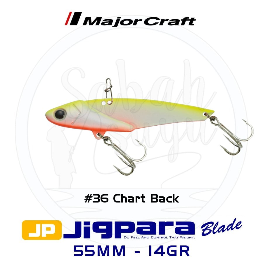 Major Craft Jigpara JPB-55 Blade Vibrasyon Jig 55mm 14gr #36 Chart Back