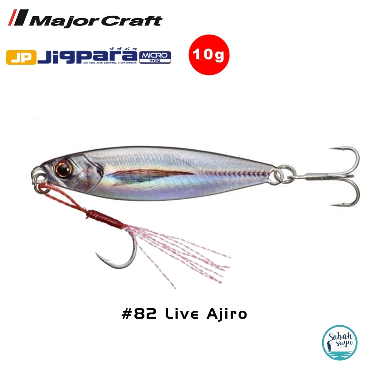 Major Craft Jigpara Micro JPM-10gr 50mm #82 Live Ajiro
