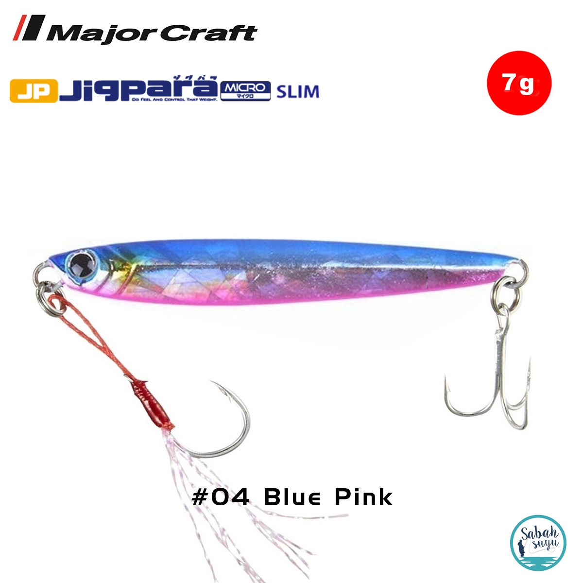 Major Craft Jigpara Micro Slim JPMSL-7gr 50mm #04 Blue Pink