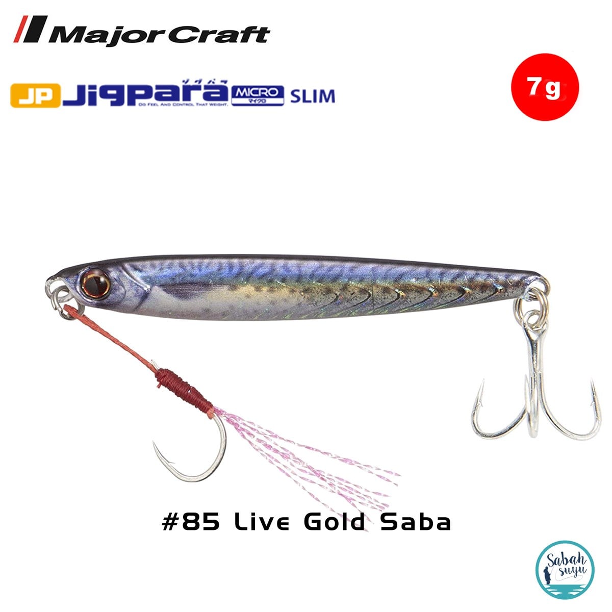 Major Craft Jigpara Micro Slim JPMSL-7gr 50mm #85 Live Gold Saba