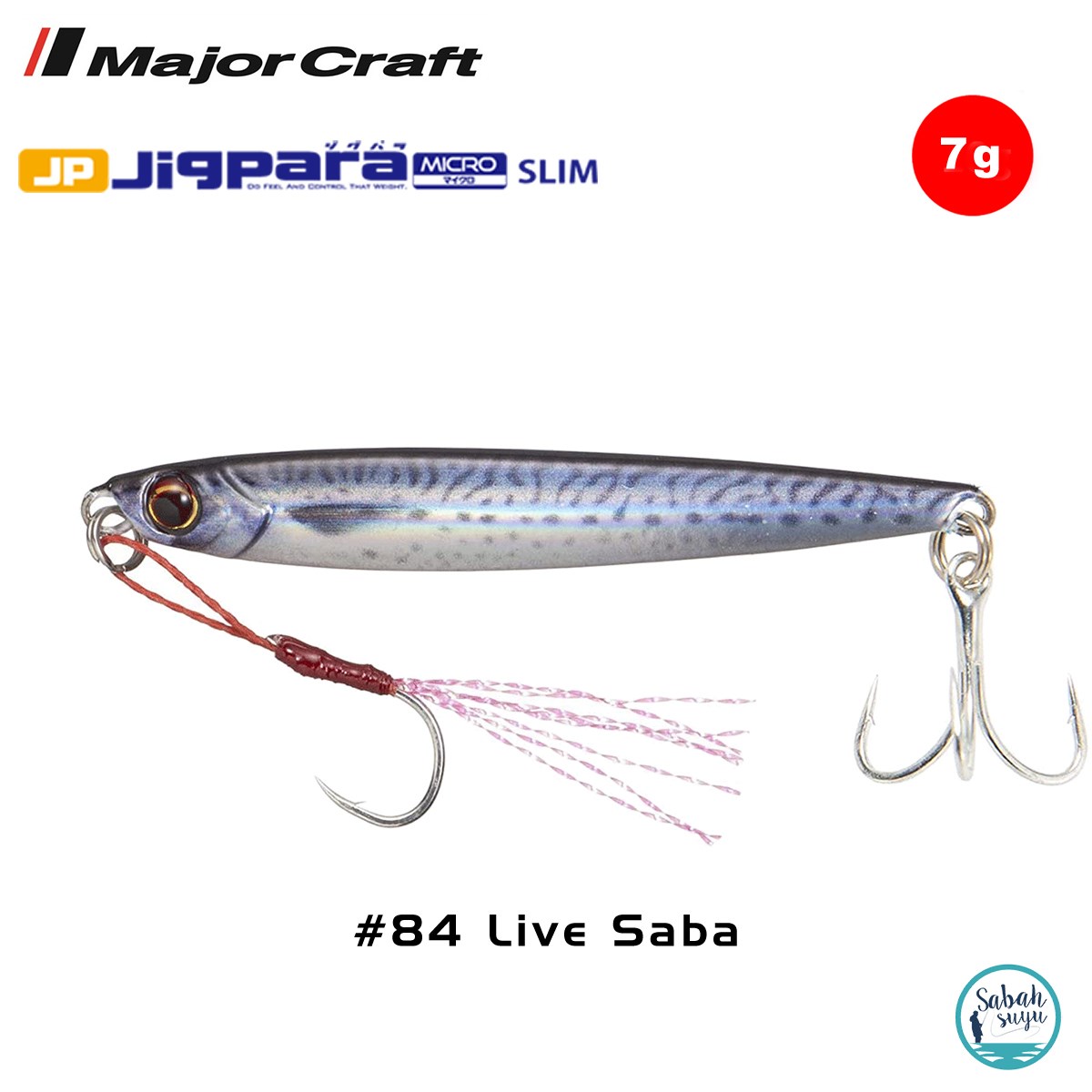Major Craft Jigpara Micro Slim JPMSL-7gr 50mm #84 Live Saba