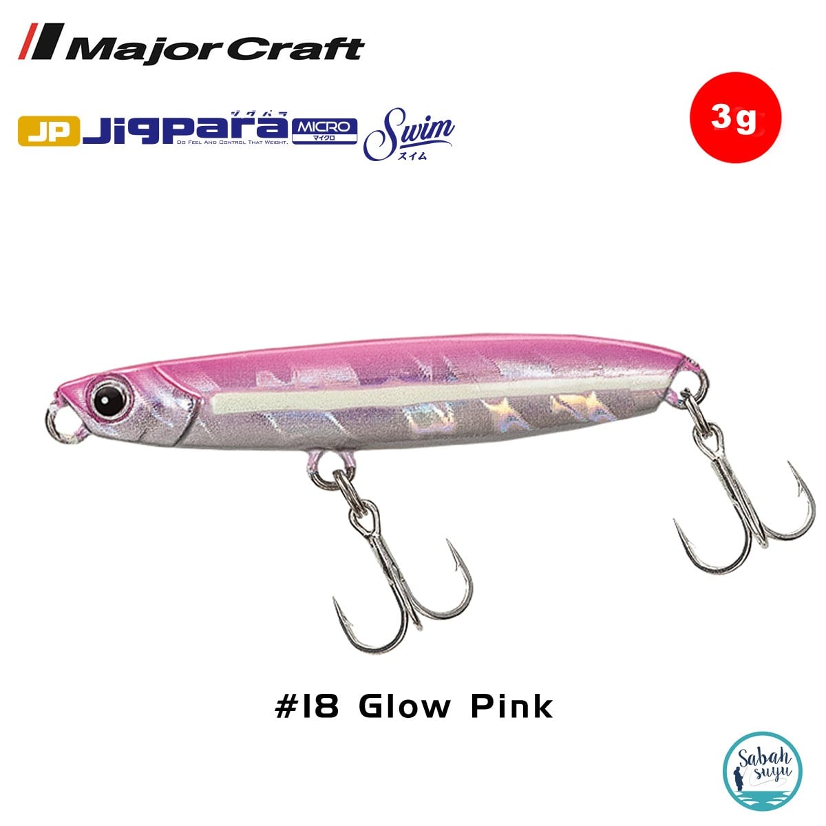 Major Craft Jigpara Micro Swim JPMSW-3gr 30mm #18 Glow Pİnk