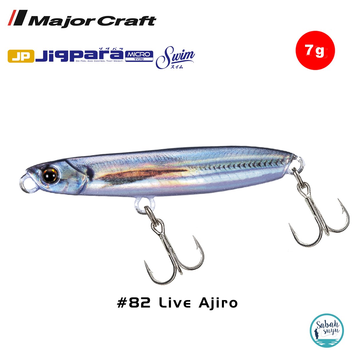 Major Craft Jigpara Micro Swim JPMSW-7gr 40mm #82 Live Aji