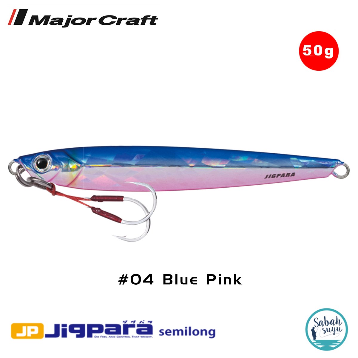 Major Craft Jigpara Semilong JPSL-50gr 110mm #04 Blue-Pink