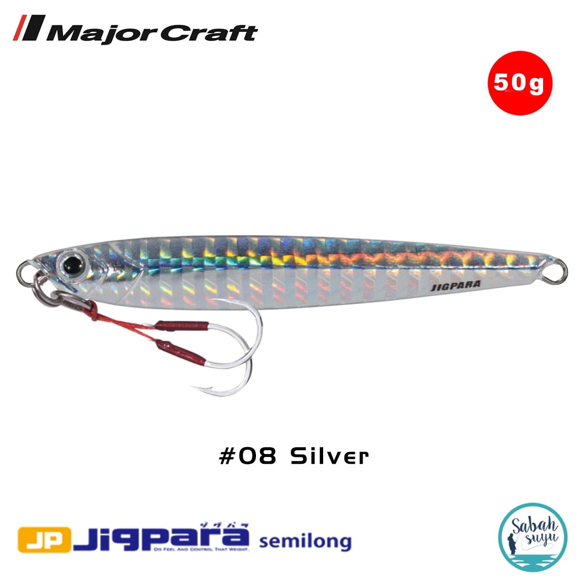 Major Craft Jigpara Semilong JPSL-50gr 110mm #08 Silver
