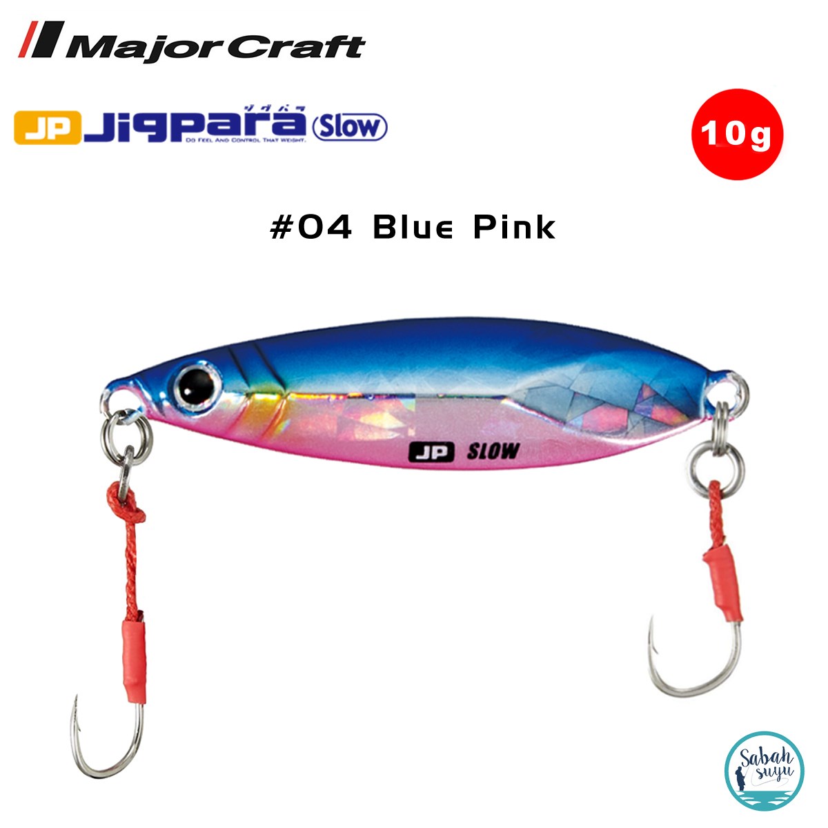 Major Craft Jigpara Slow JPSLOW-10gr 40mm #04 Blue Pink