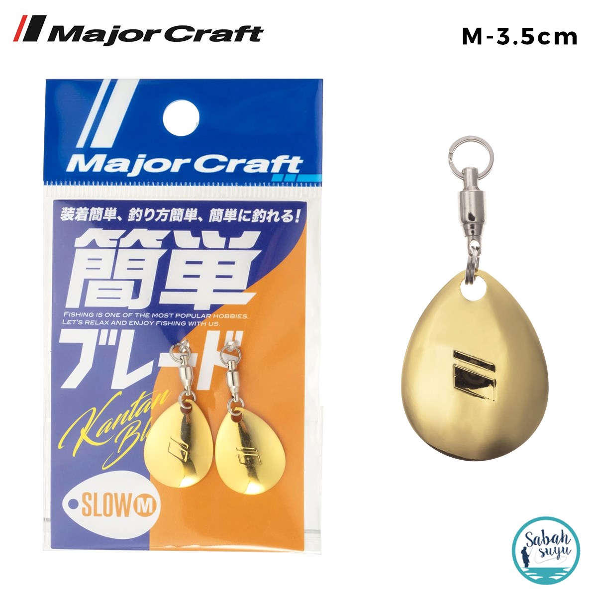 Major Craft Kantan Blade Kaşık Slow 3.5cm Medium #01 Gold