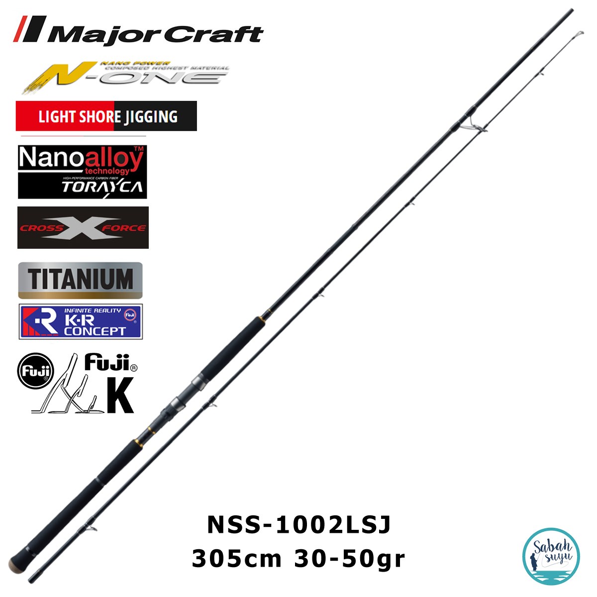 Major Craft N-One NSS-1002LSJ 305cm 30-50gr (2P) Light Shore Jigging Kamış