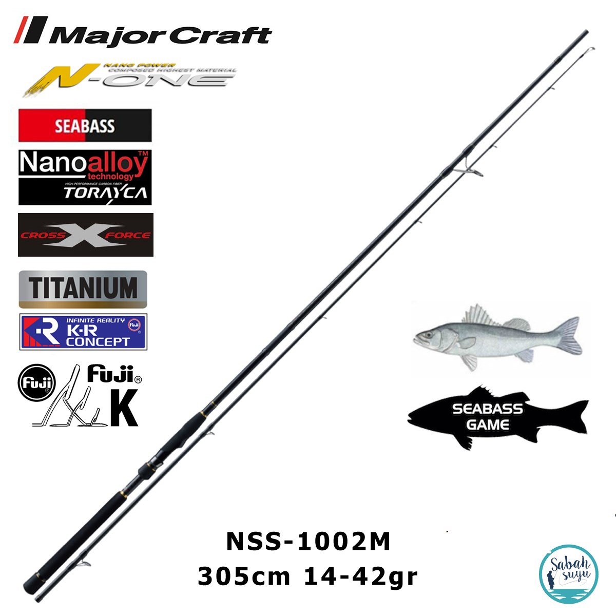 Major Craft N-One NSS-1002M 305cm 15-42gr (2P) Spin Kamış