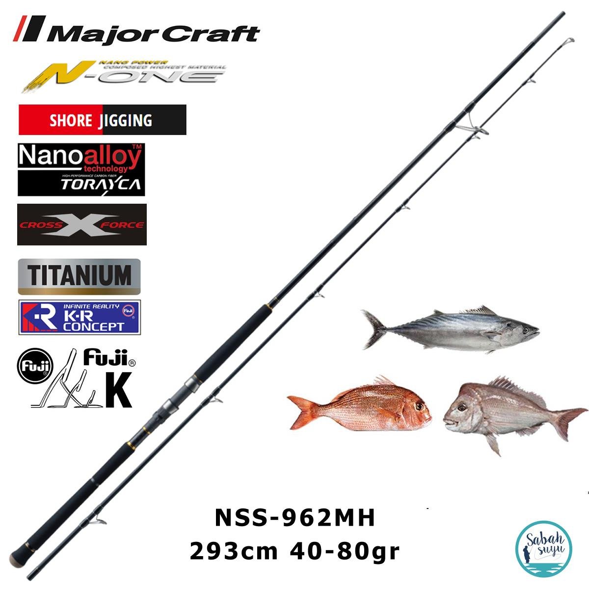 Major Craft N-One NSS-962MH 293cm 40-80gr (2P) Shore Jigging Kamış