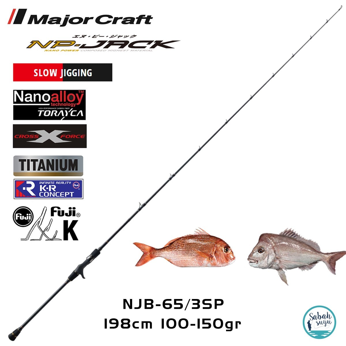 Major Craft NP-Jack NJB-65/3SP 198cm 100-150gr (1P) Tetikli SPJ Kamış