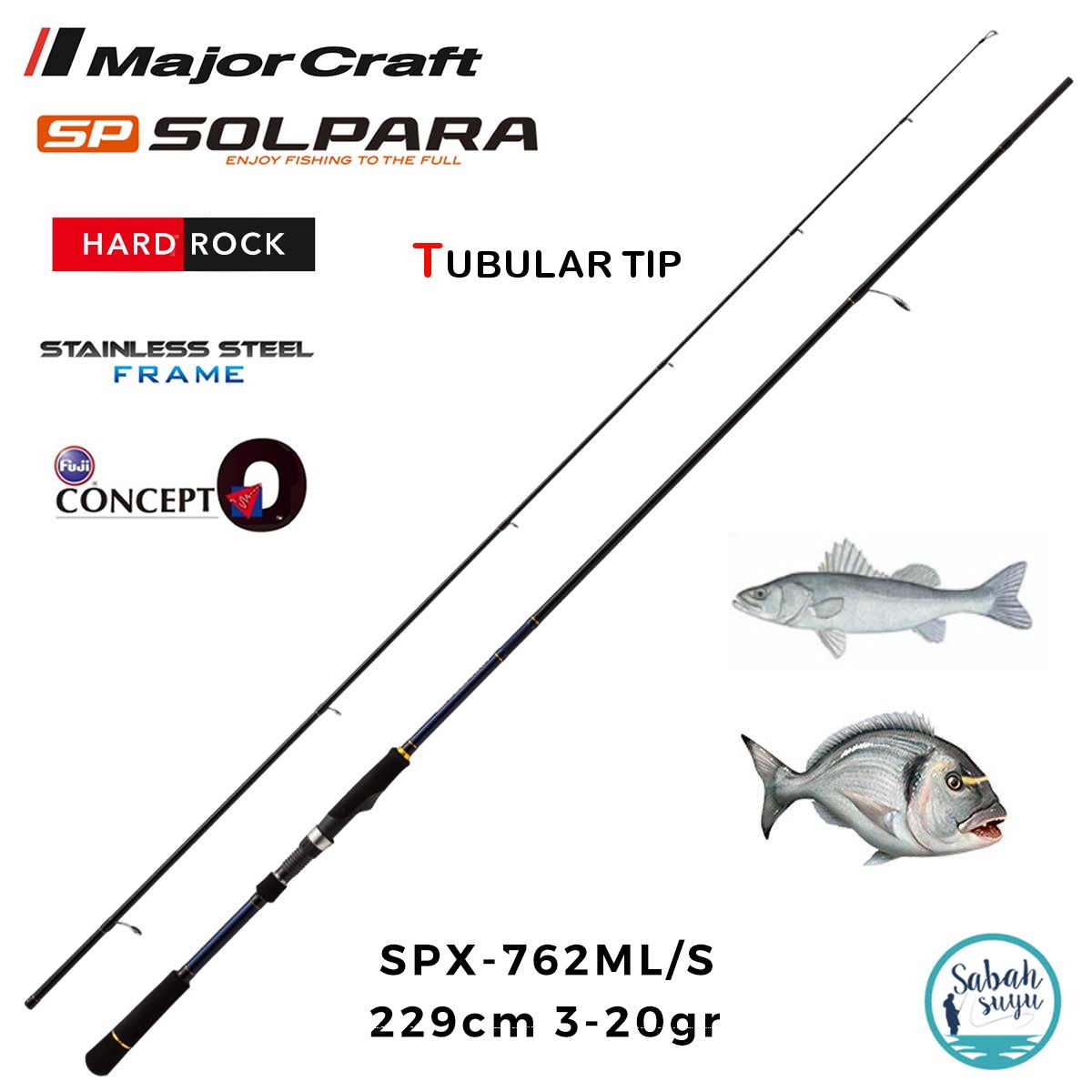 Major Craft Solpara SPX-762ML/S 229cm 3-20gr (2P) Spin Kamış