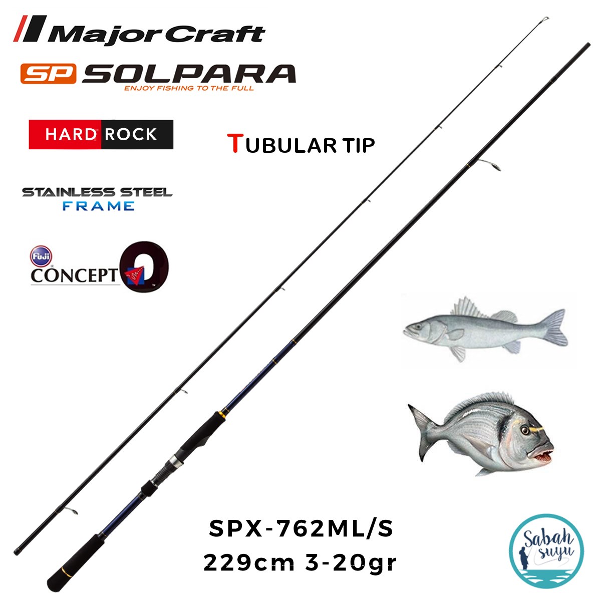 Major Craft Solpara SPX-762ML/S 229cm 3-20gr (2P) Spin Kamış