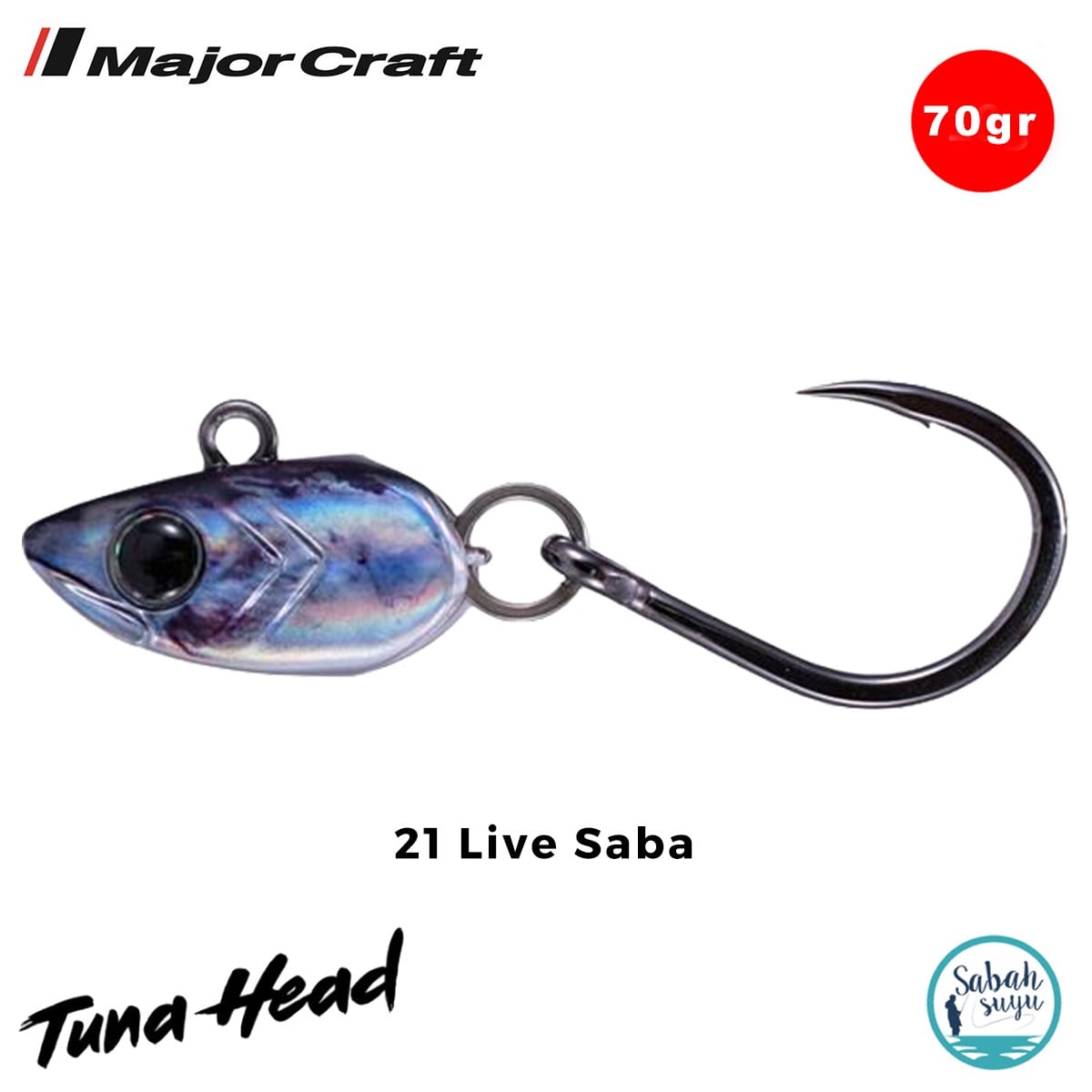 Major Craft Tuna Head GKHD-70gr #10/0 21 Live Saba